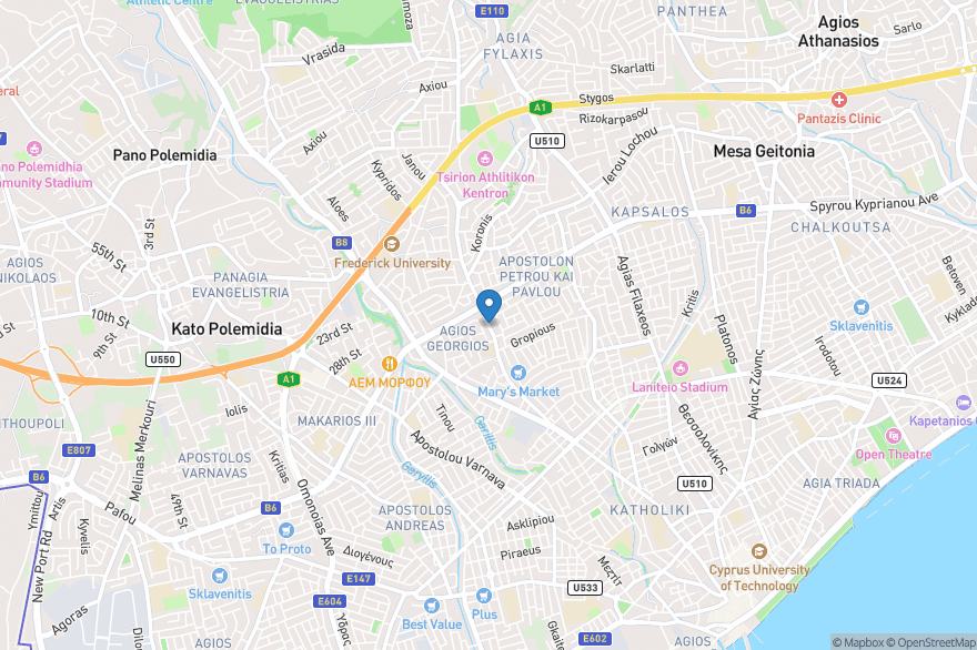 English in Cyprus - Open Street Map